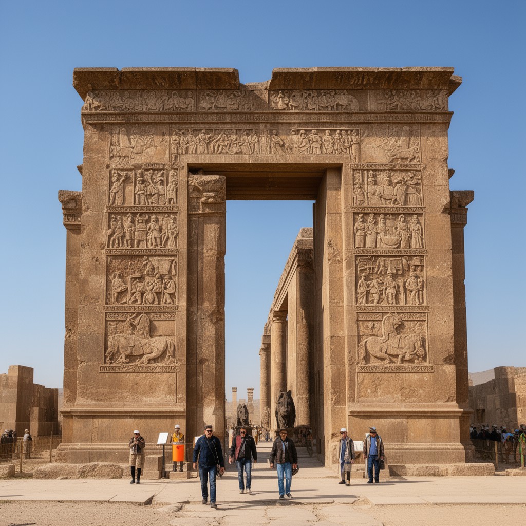 AI-generated illustration of Gate of All Nations