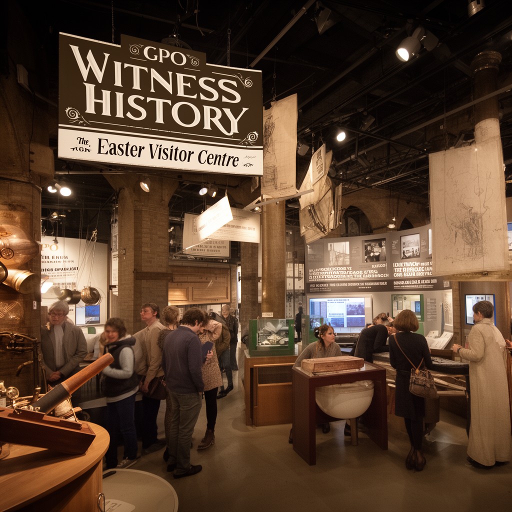 AI-generated illustration of GPO Witness History Visitor Centre