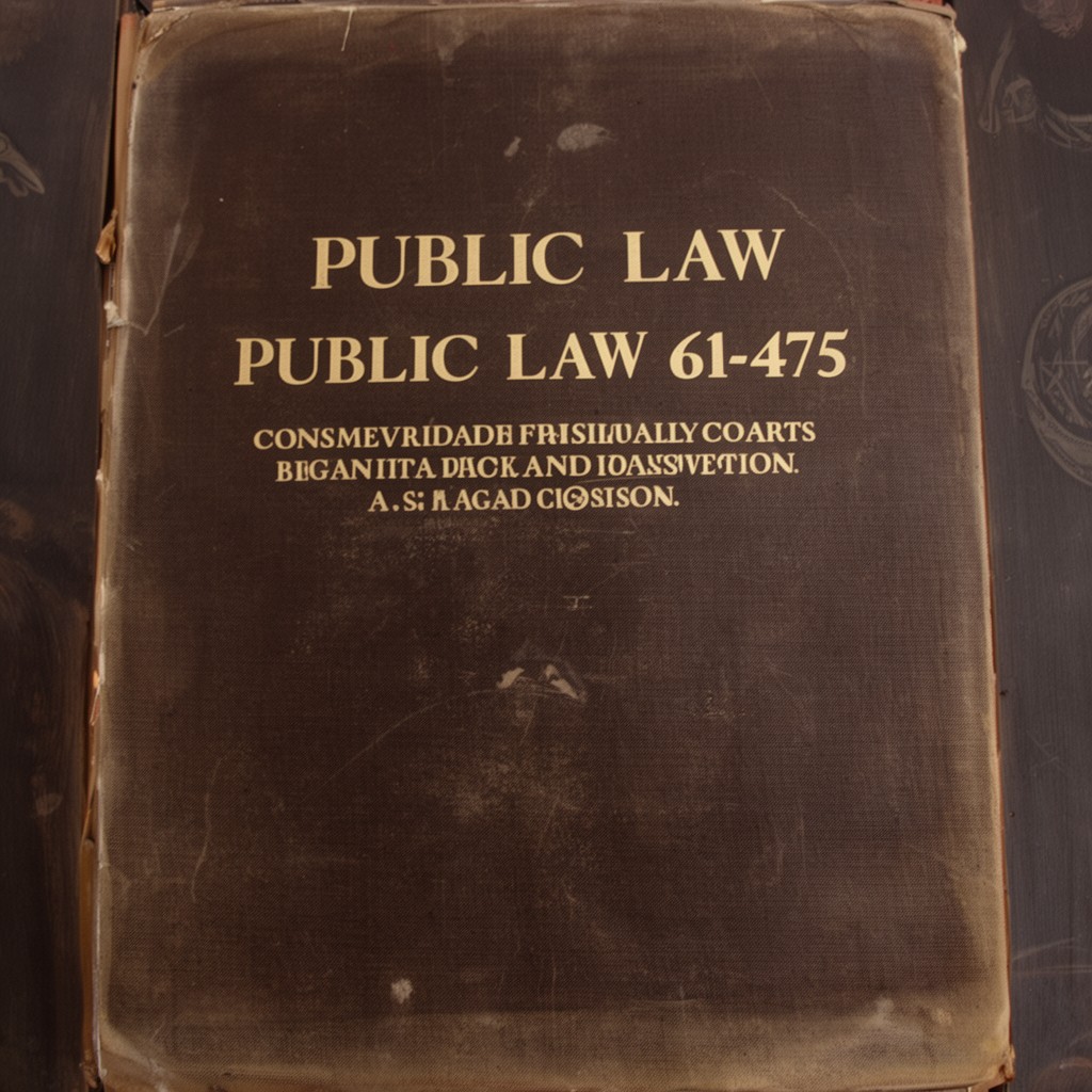 AI-generated illustration of Public Law 61-475