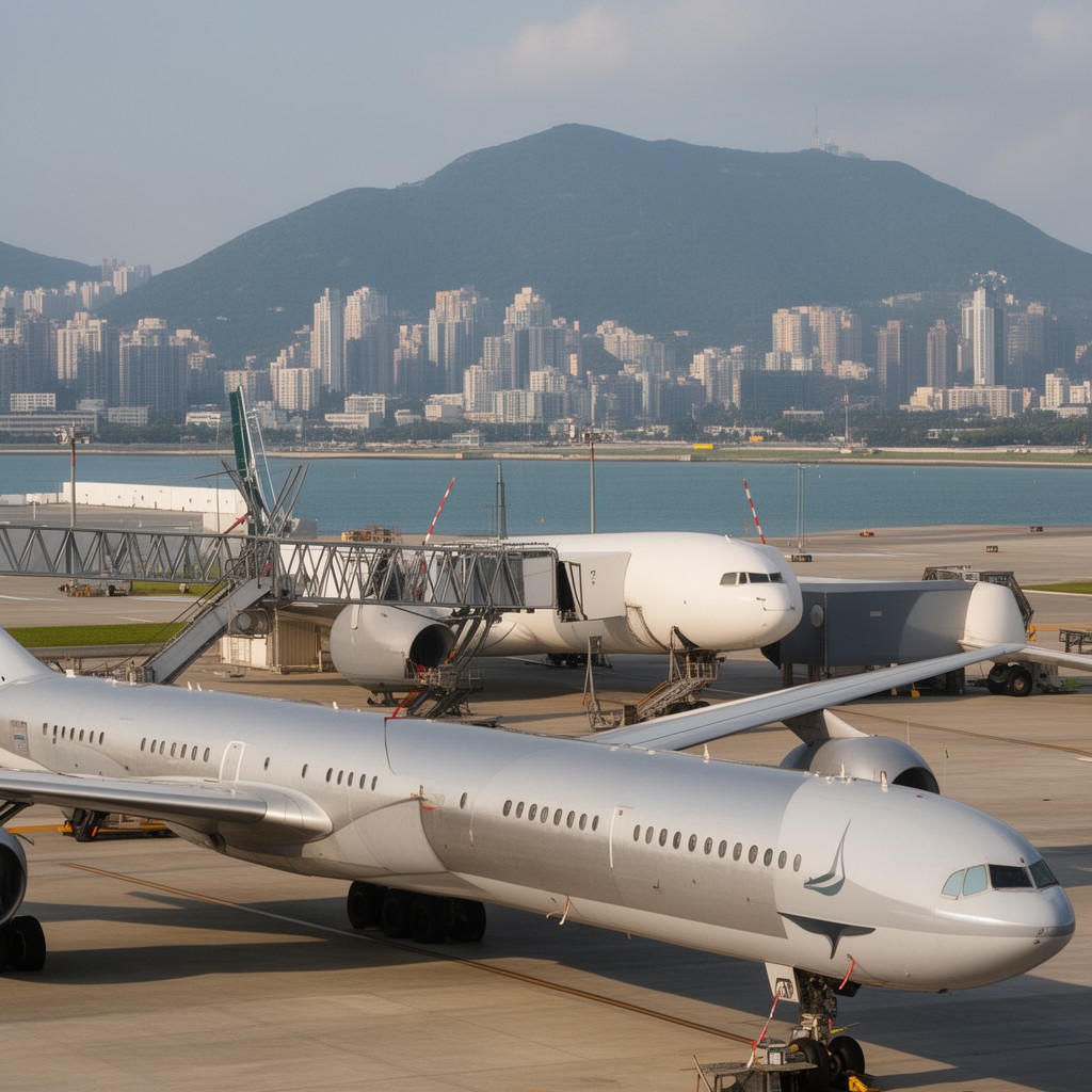 AI-generated illustration of Cathay Pacific