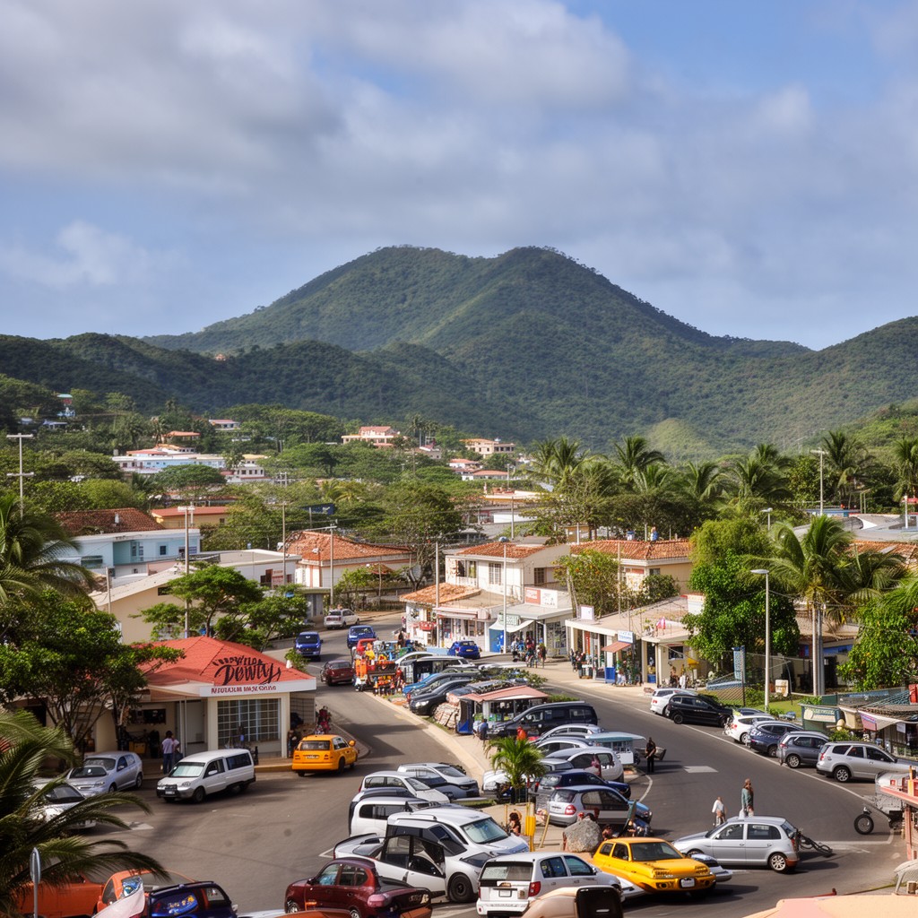 AI-generated illustration of Dewey (Culebra town)