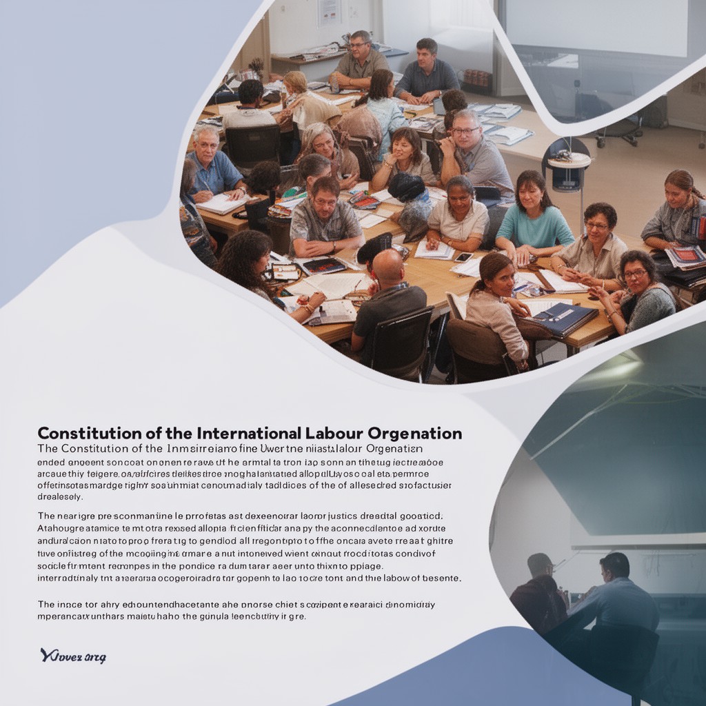 AI-generated illustration of Constitution of the International Labour Organization