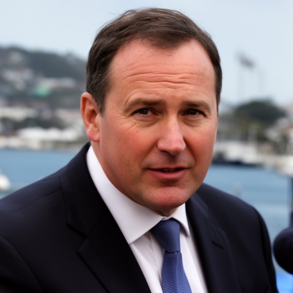 AI-generated illustration of John Key