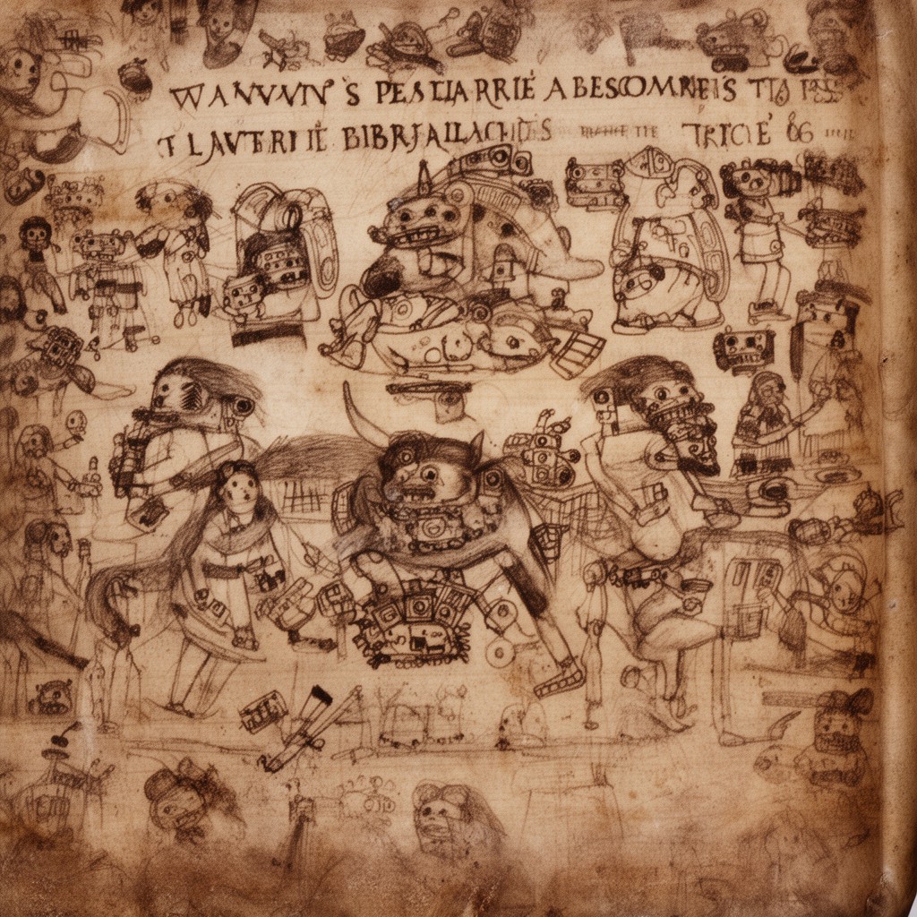 AI-generated illustration of Codex Mendoza