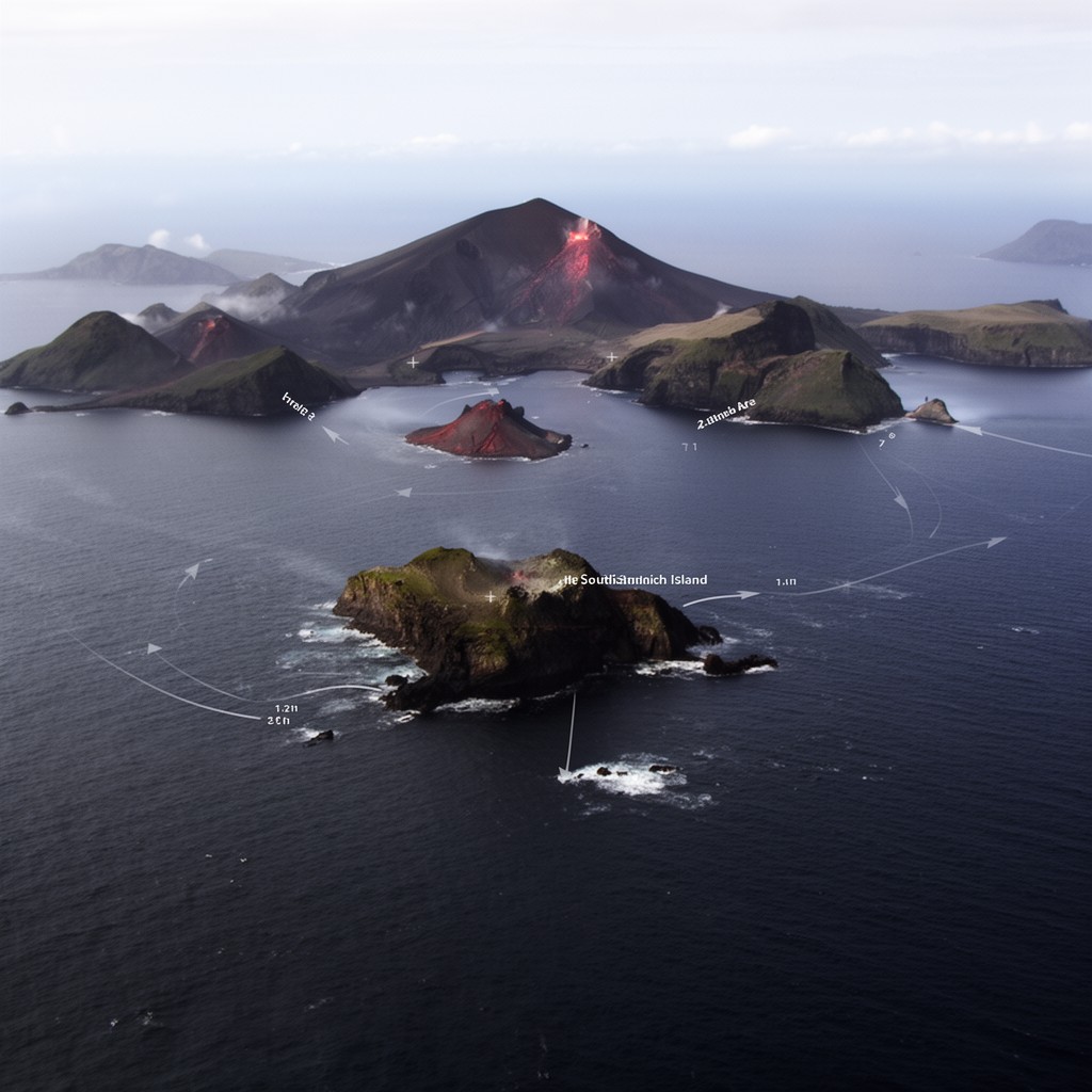 AI-generated illustration of South Sandwich Island Arc