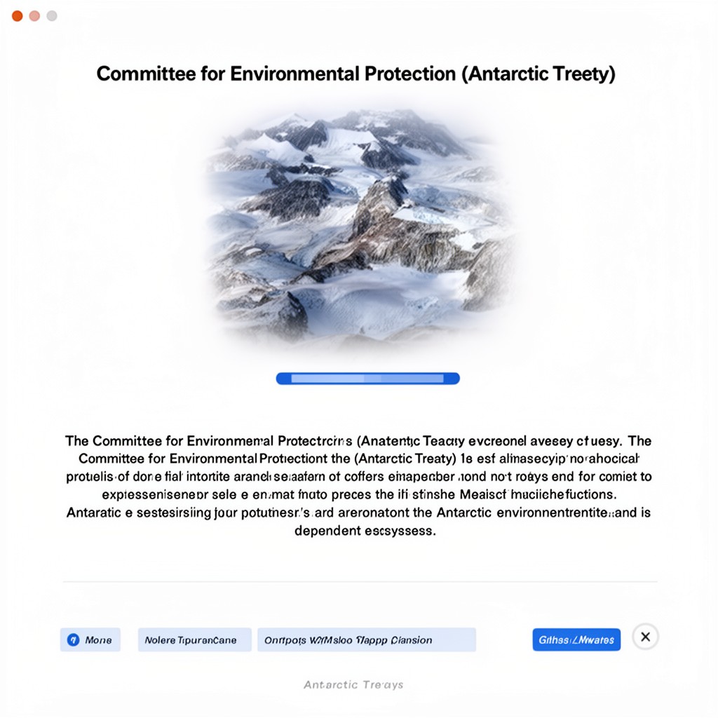 AI-generated illustration of Committee for Environmental Protection (Antarctic Treaty)