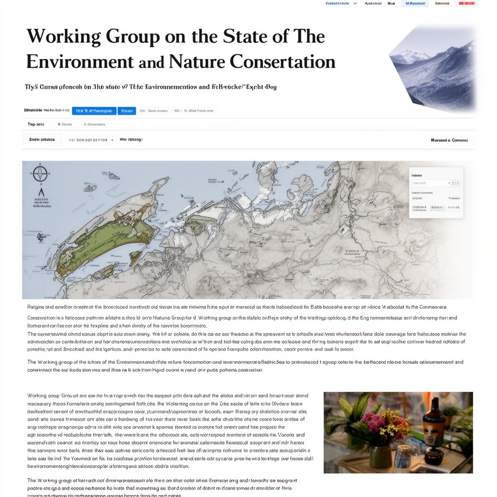 AI-generated illustration of Working Group on the State of the Environment and Nature Conservation