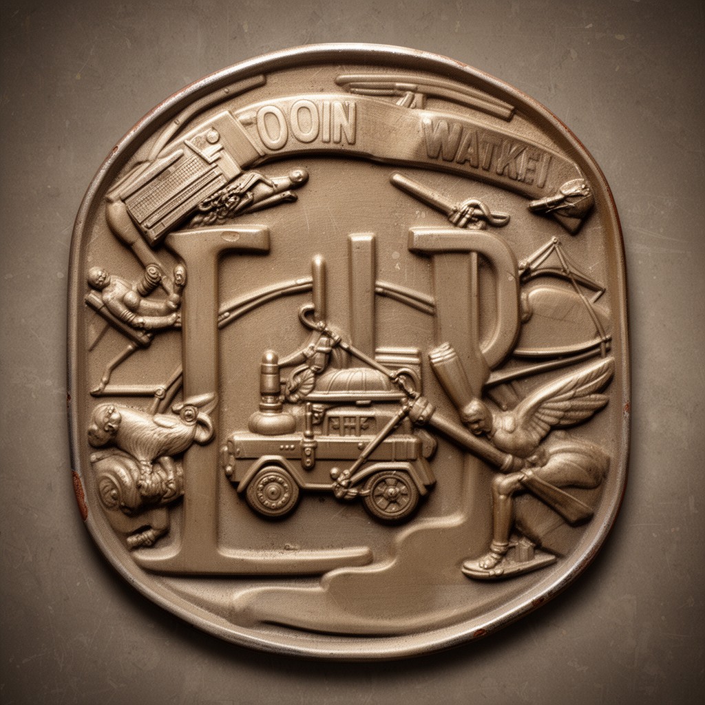 AI-generated illustration of World War II CIB