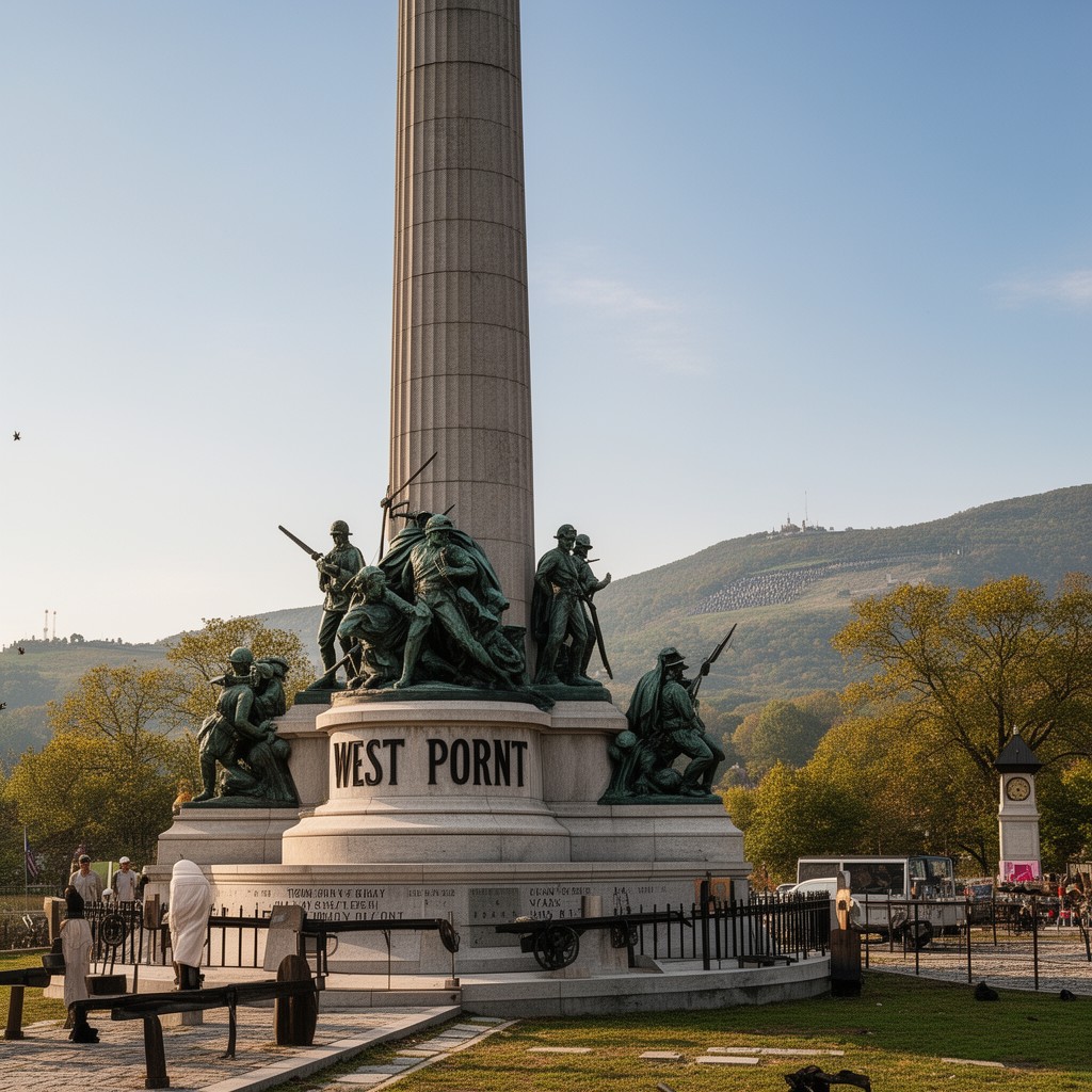 AI-generated illustration of Battle Monument at West Point