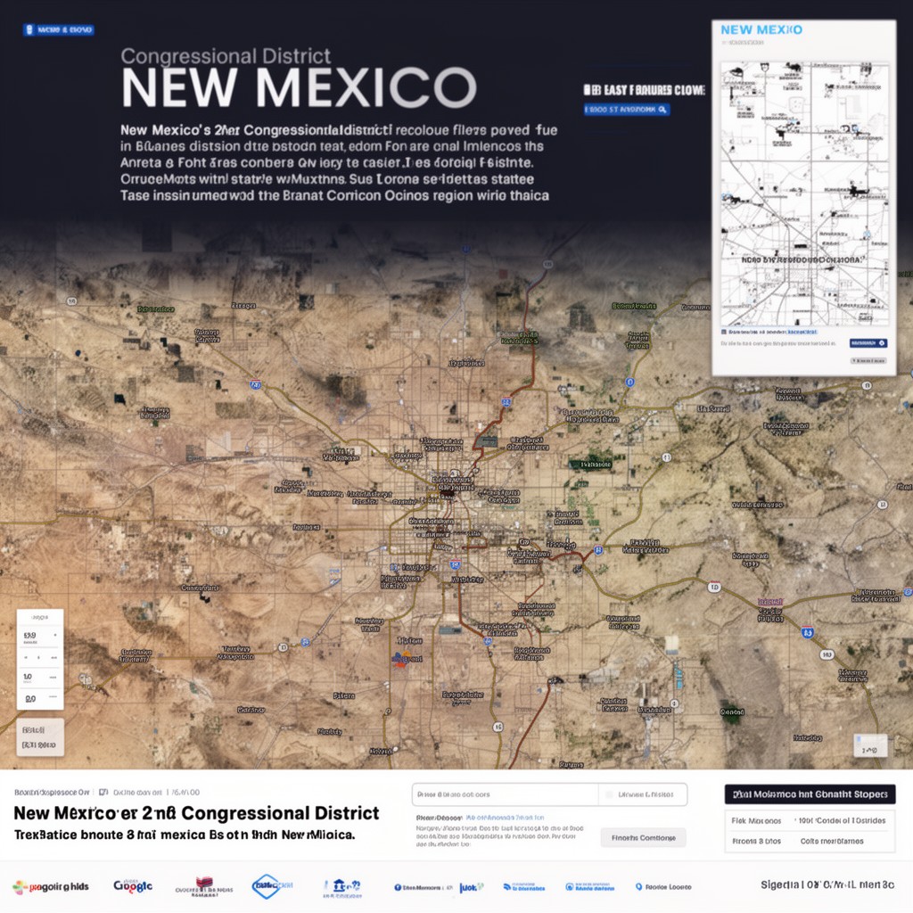 AI-generated illustration of New Mexico's 2nd congressional district