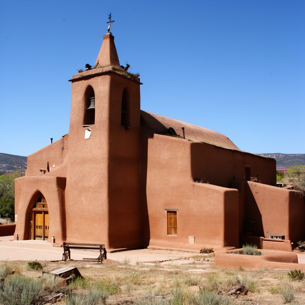 AI-generated illustration of San Miguel Chapel