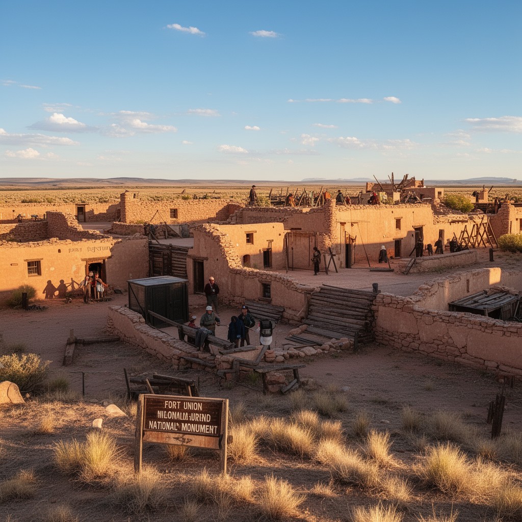 AI-generated illustration of Fort Union National Monument (historic fort resources)