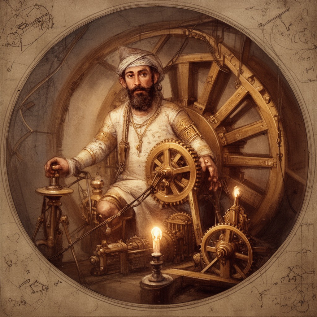 AI-generated illustration of Al-Jazari