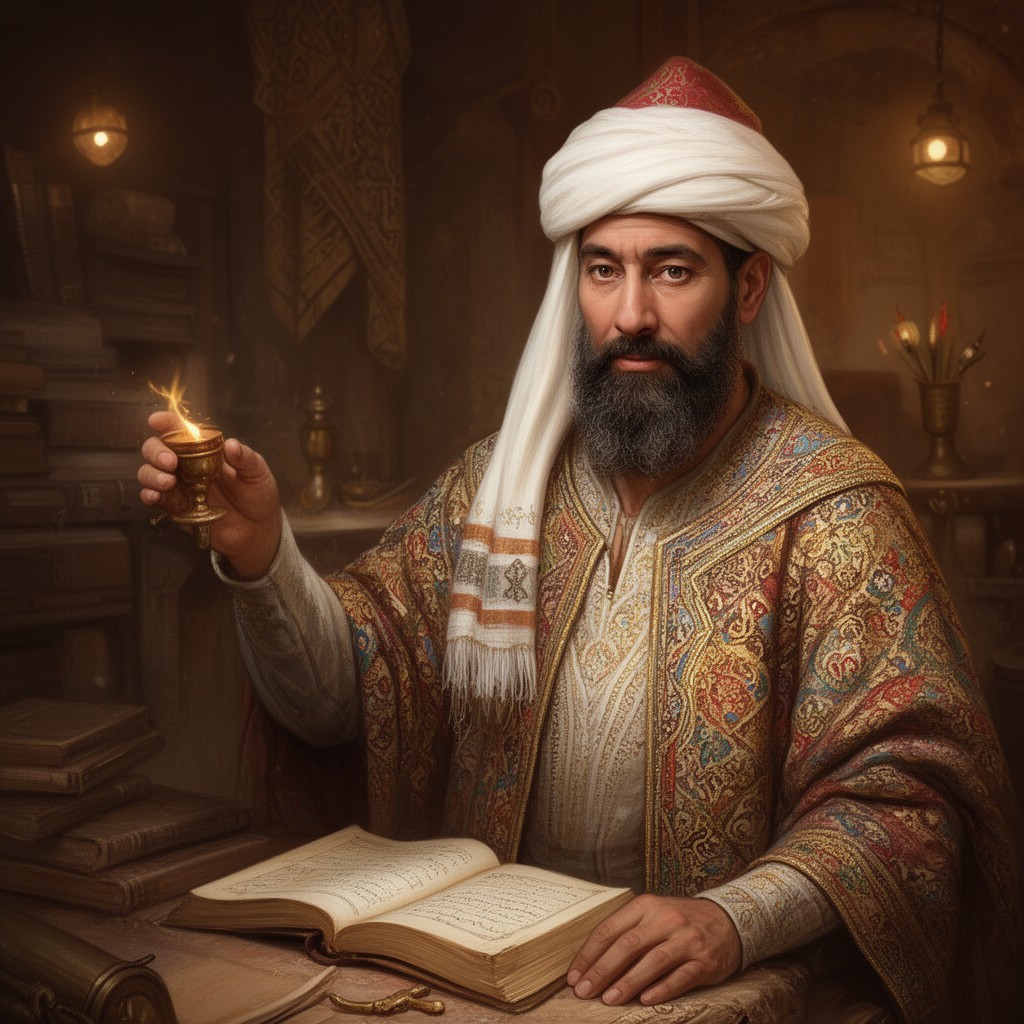 AI-generated illustration of Ibn Battuta