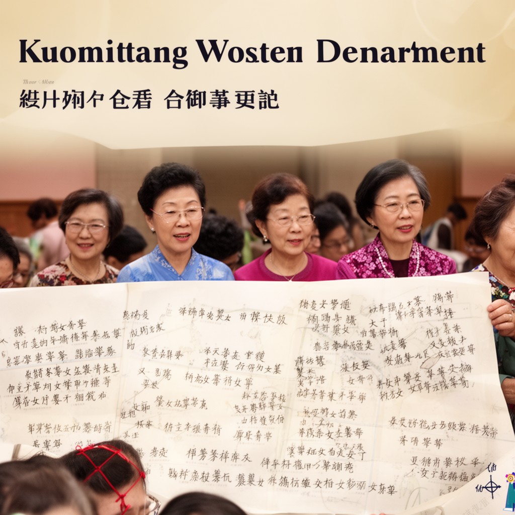 AI-generated illustration of Kuomintang Women’s Department