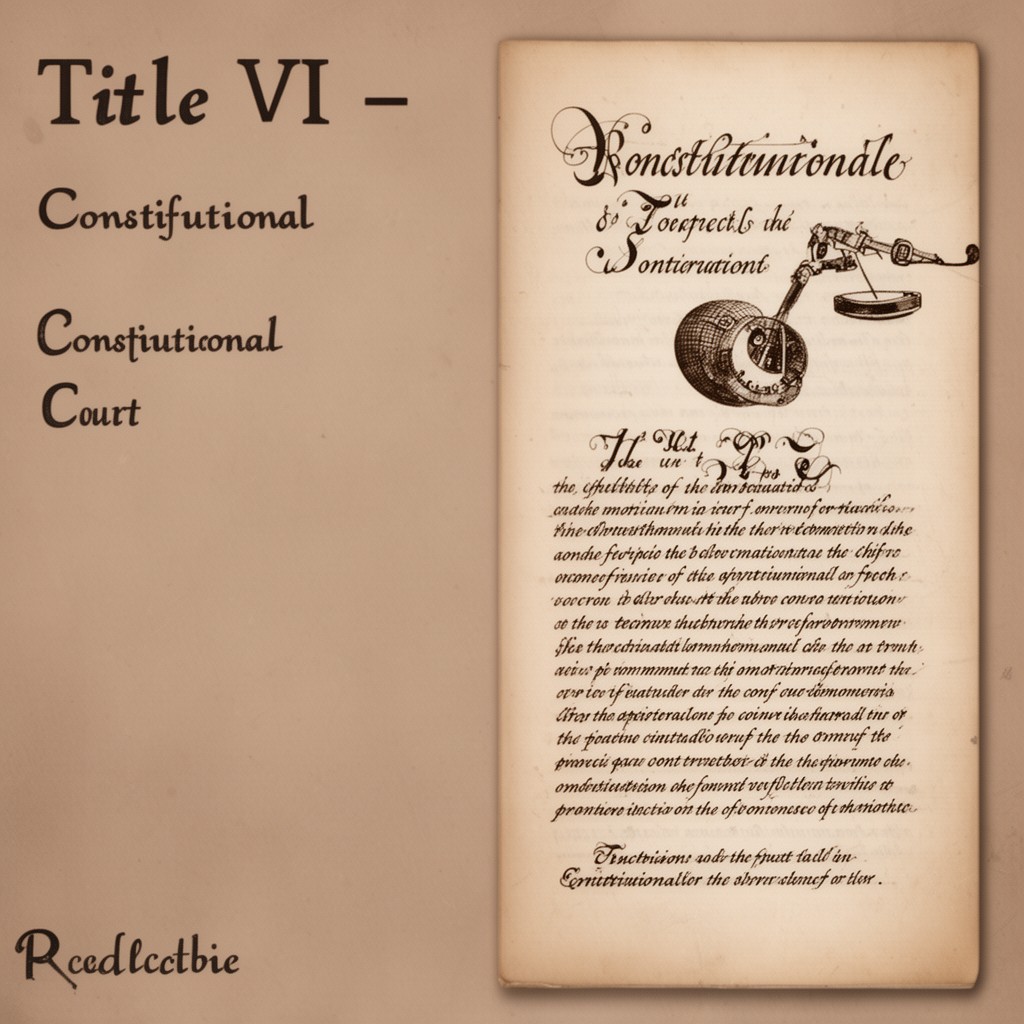 AI-generated illustration of Title VI – The Constitutional Court