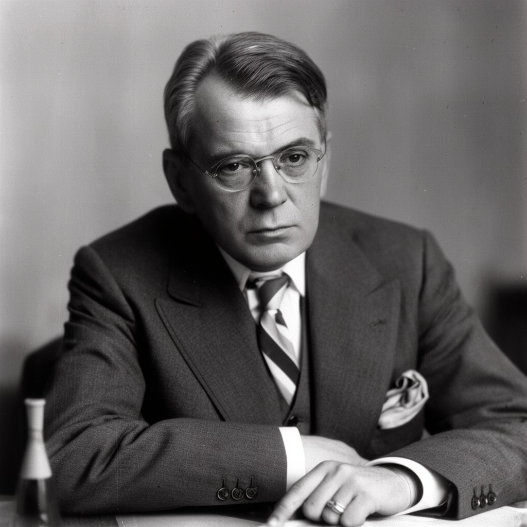 AI-generated illustration of Carl Krauch