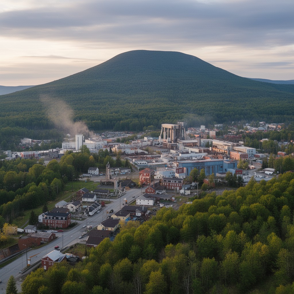 AI-generated illustration of Millinocket, Maine