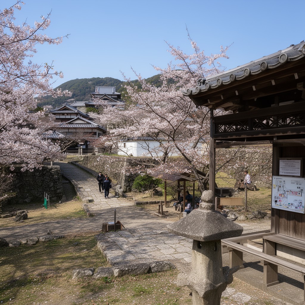 AI-generated illustration of Tsuyama, Japan
