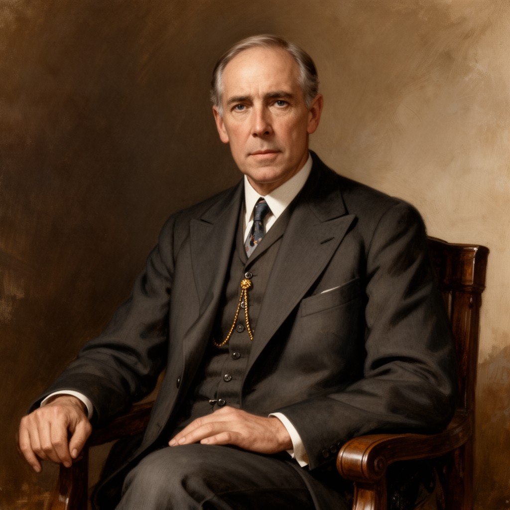 AI-generated illustration of Sir John Simon