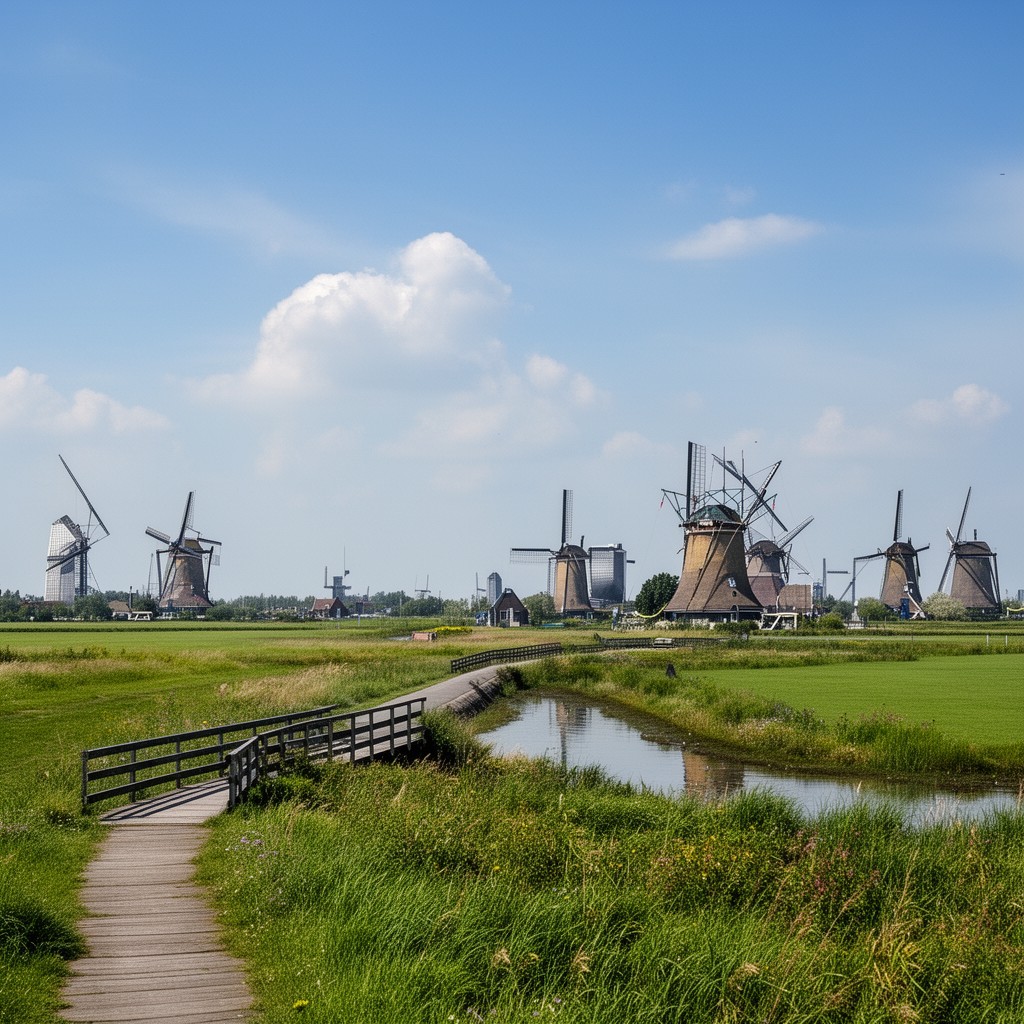 AI-generated illustration of Midden-Delfland