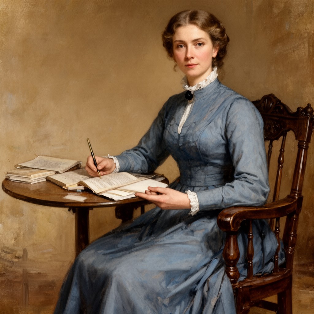AI-generated illustration of Ida Darwin