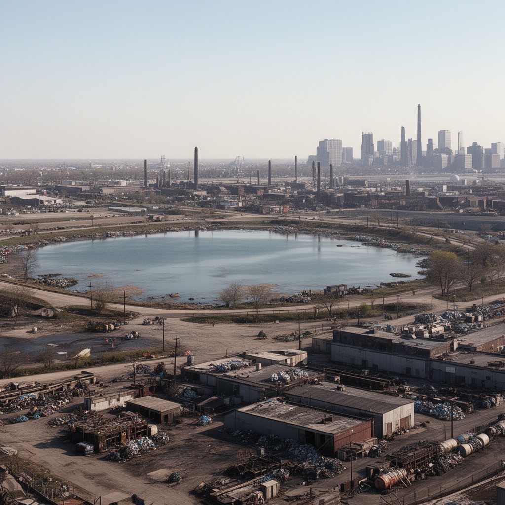AI-generated illustration of Lake Calumet