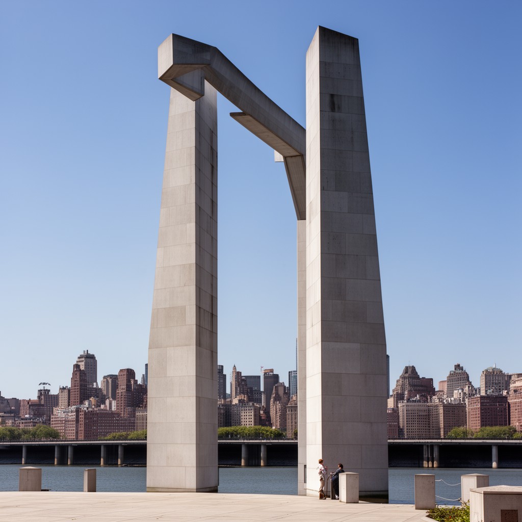 AI-generated illustration of Four Freedoms Park