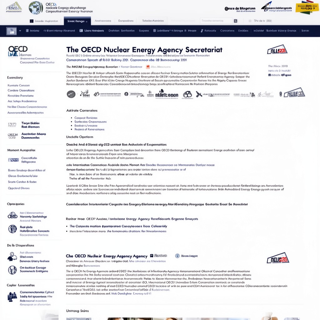 AI-generated illustration of OECD Nuclear Energy Agency Secretariat