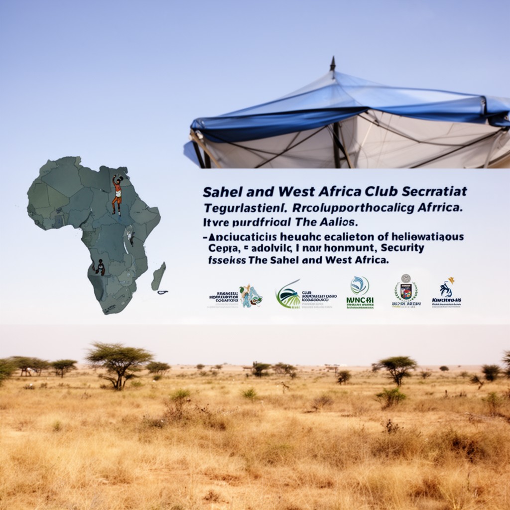 AI-generated illustration of Sahel and West Africa Club Secretariat
