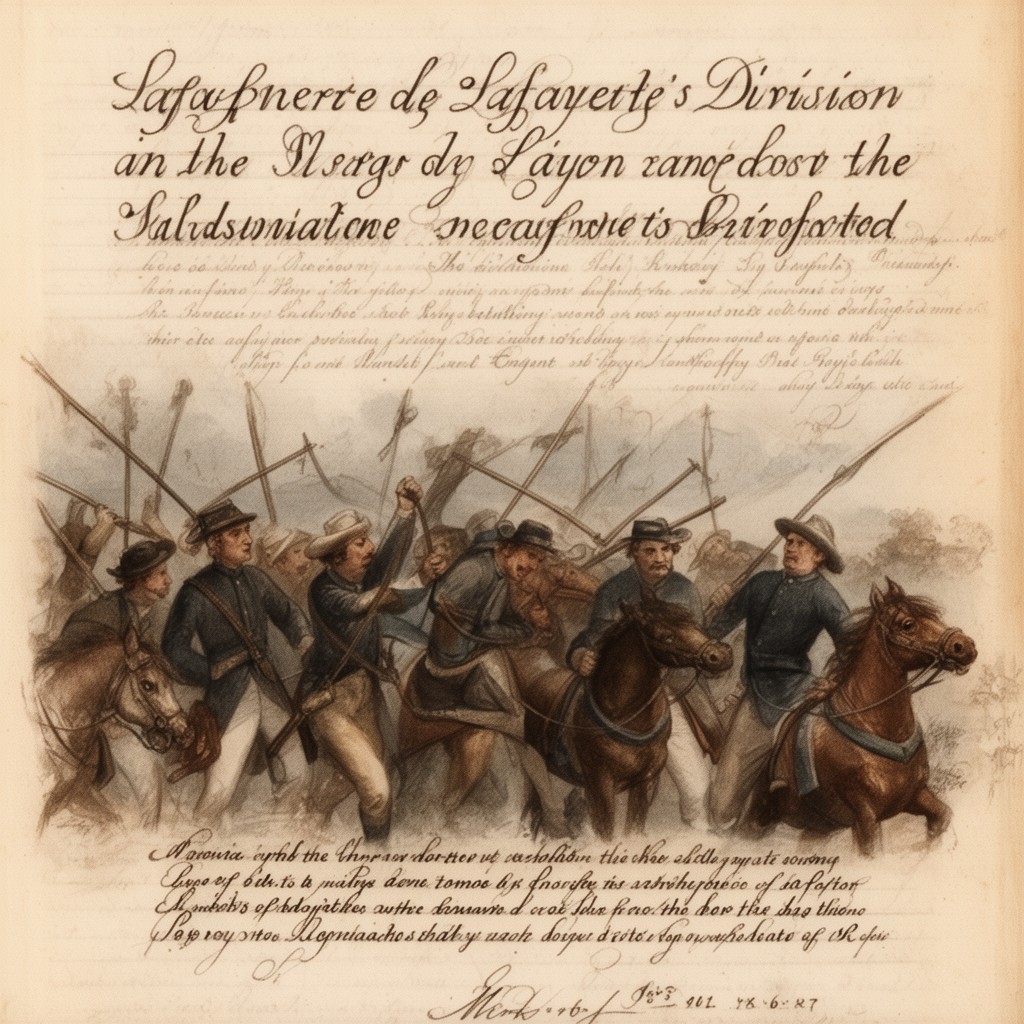 AI-generated illustration of Lafayette’s division