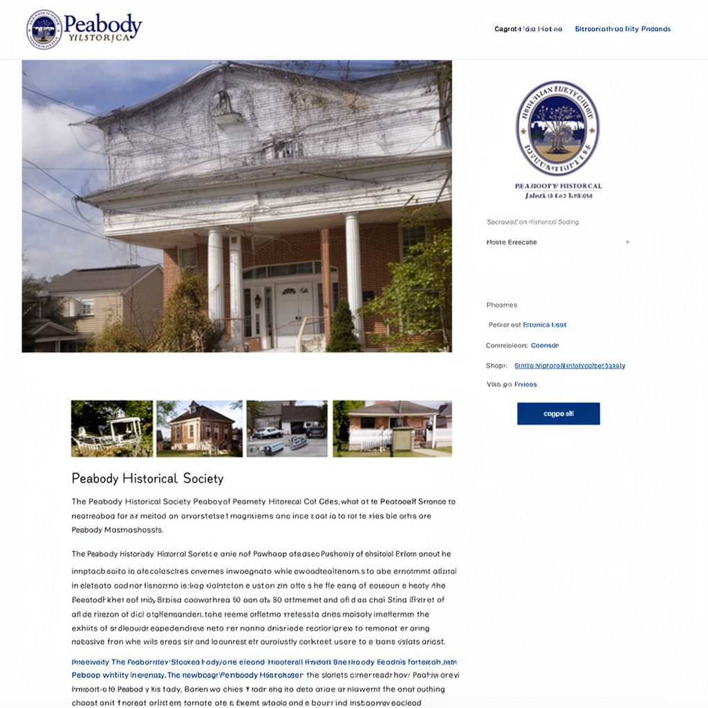 AI-generated illustration of Peabody Historical Society