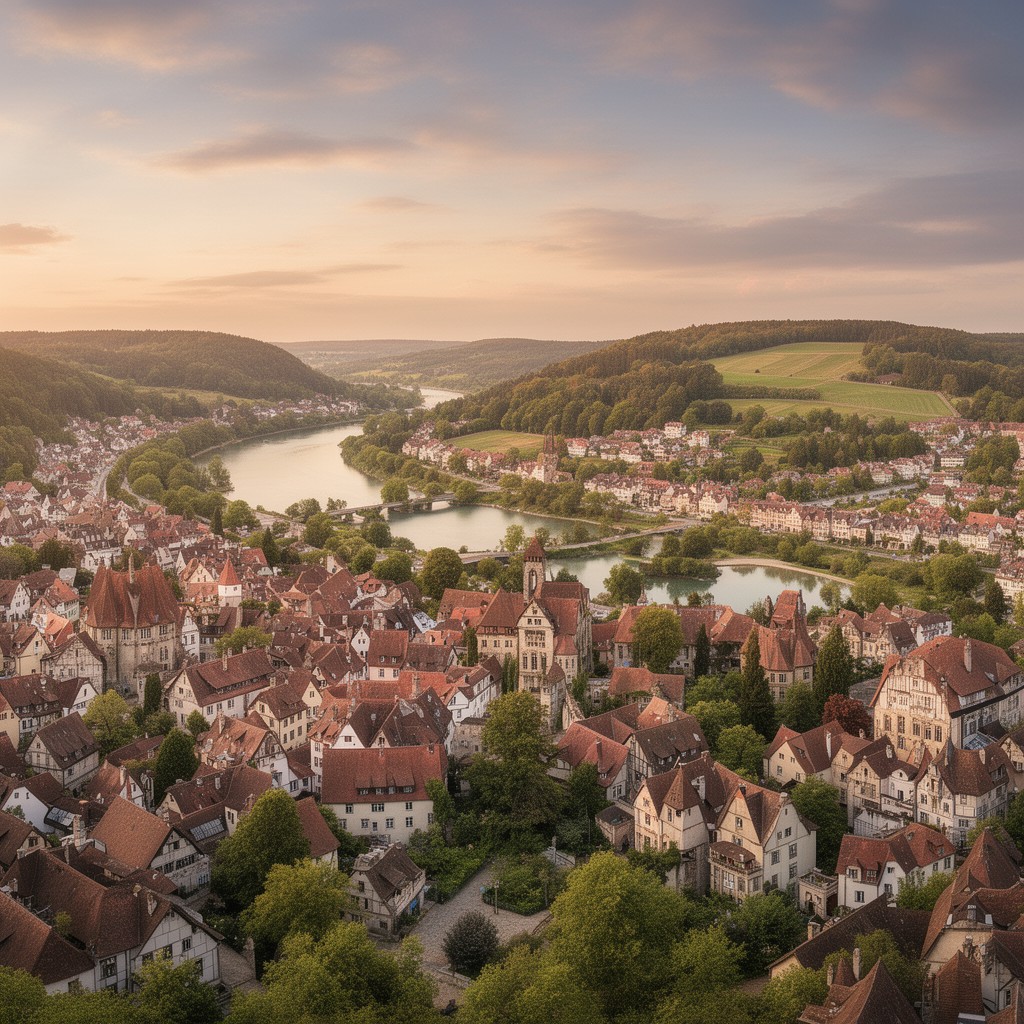 AI-generated illustration of Bad Mergentheim