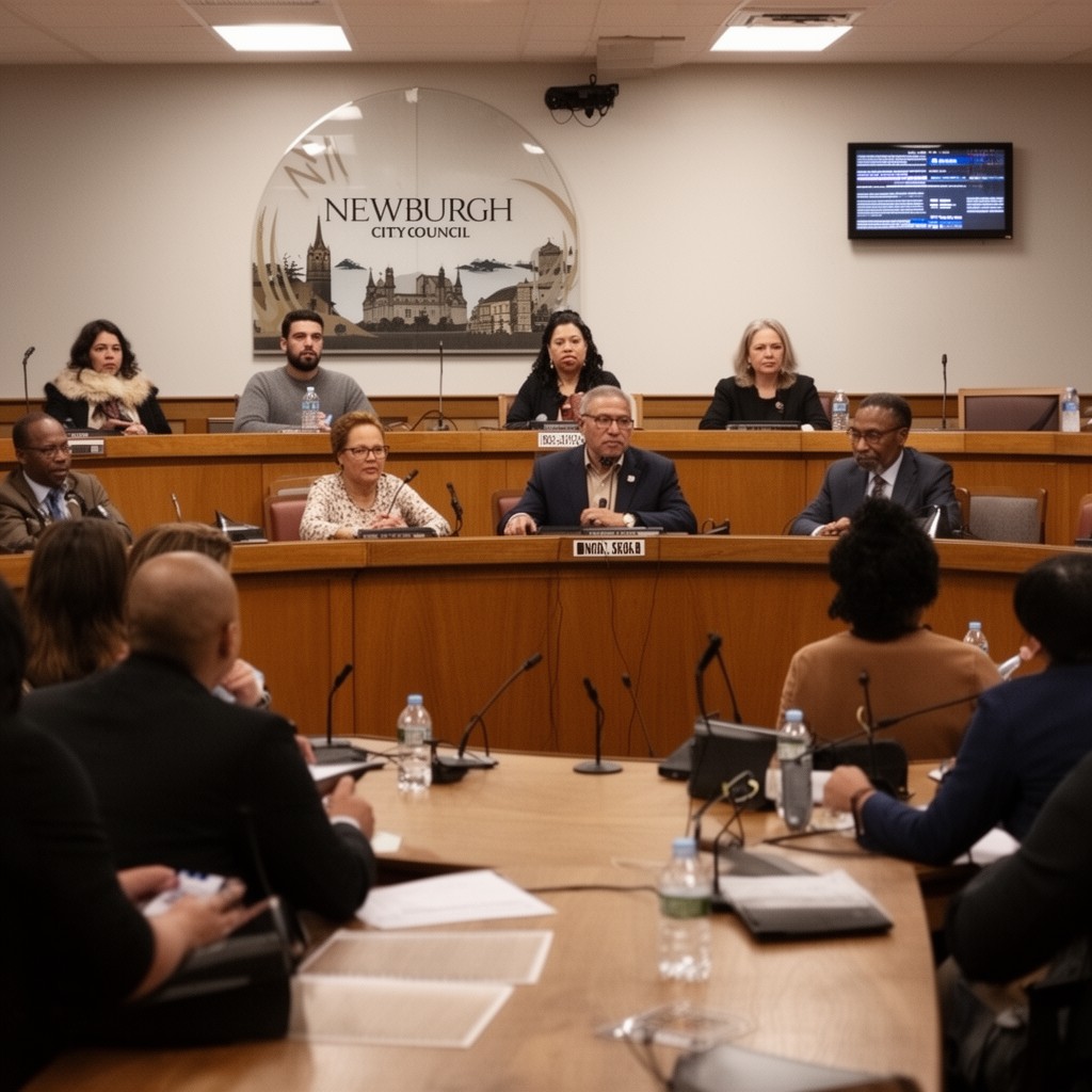 AI-generated illustration of Newburgh City Council