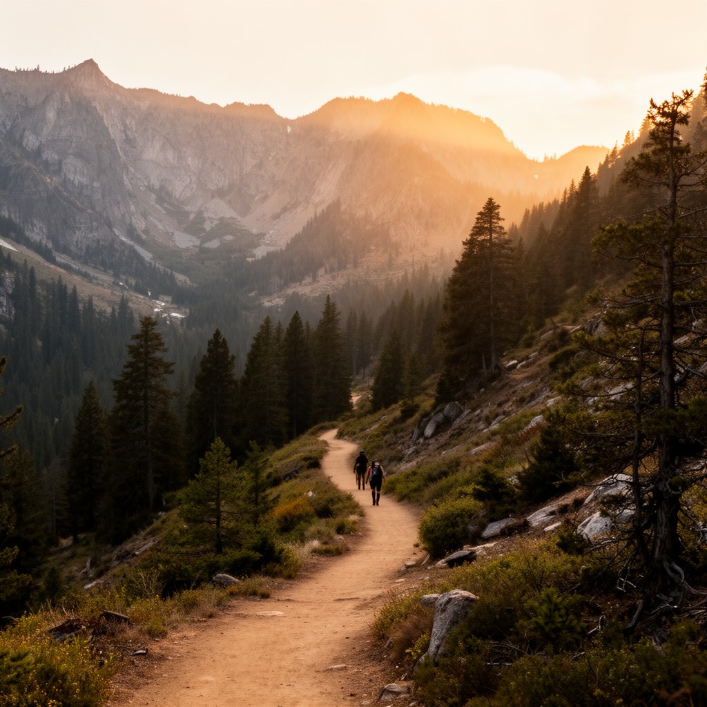 AI-generated illustration of Pacific Crest Trail