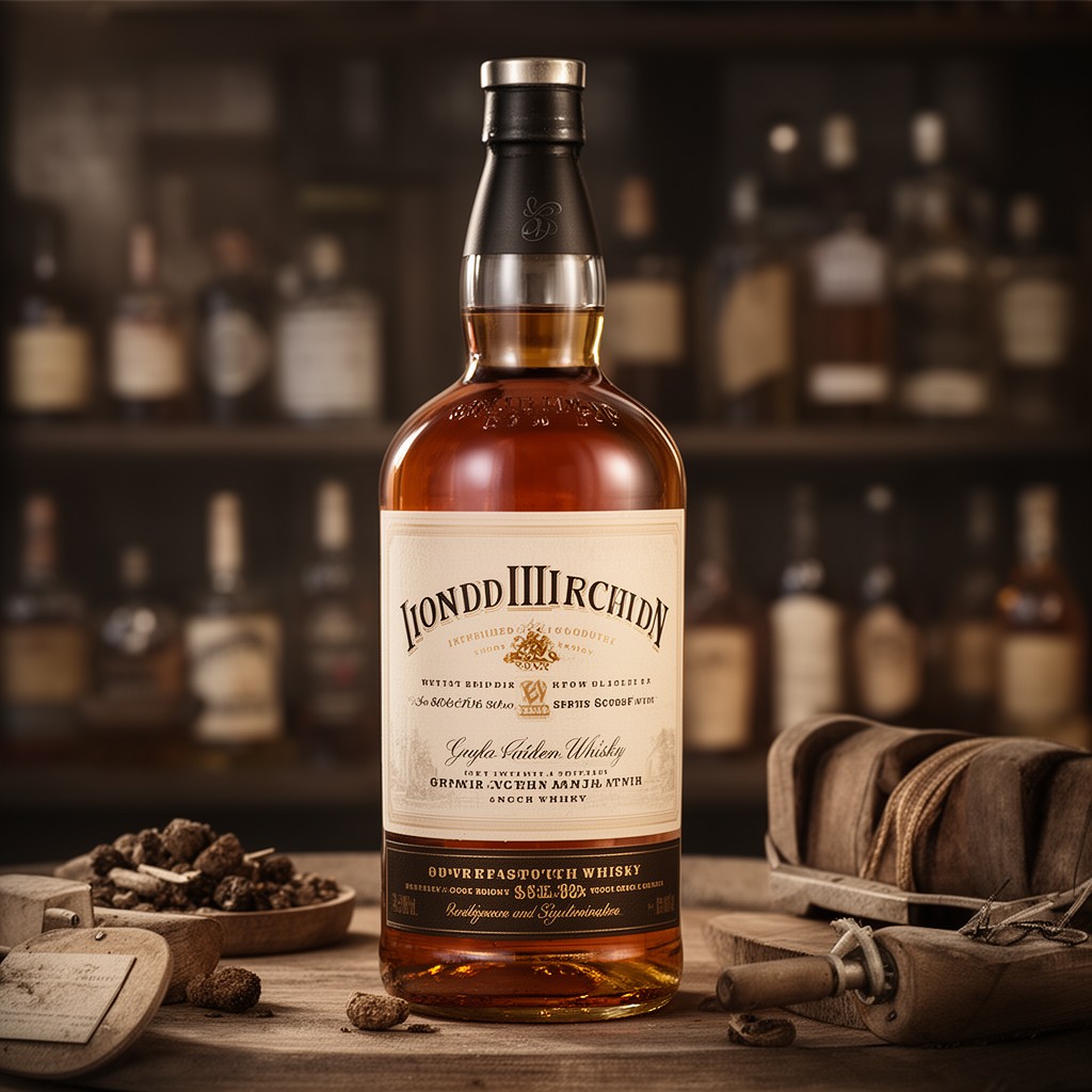 AI-generated illustration of Scotch whisky