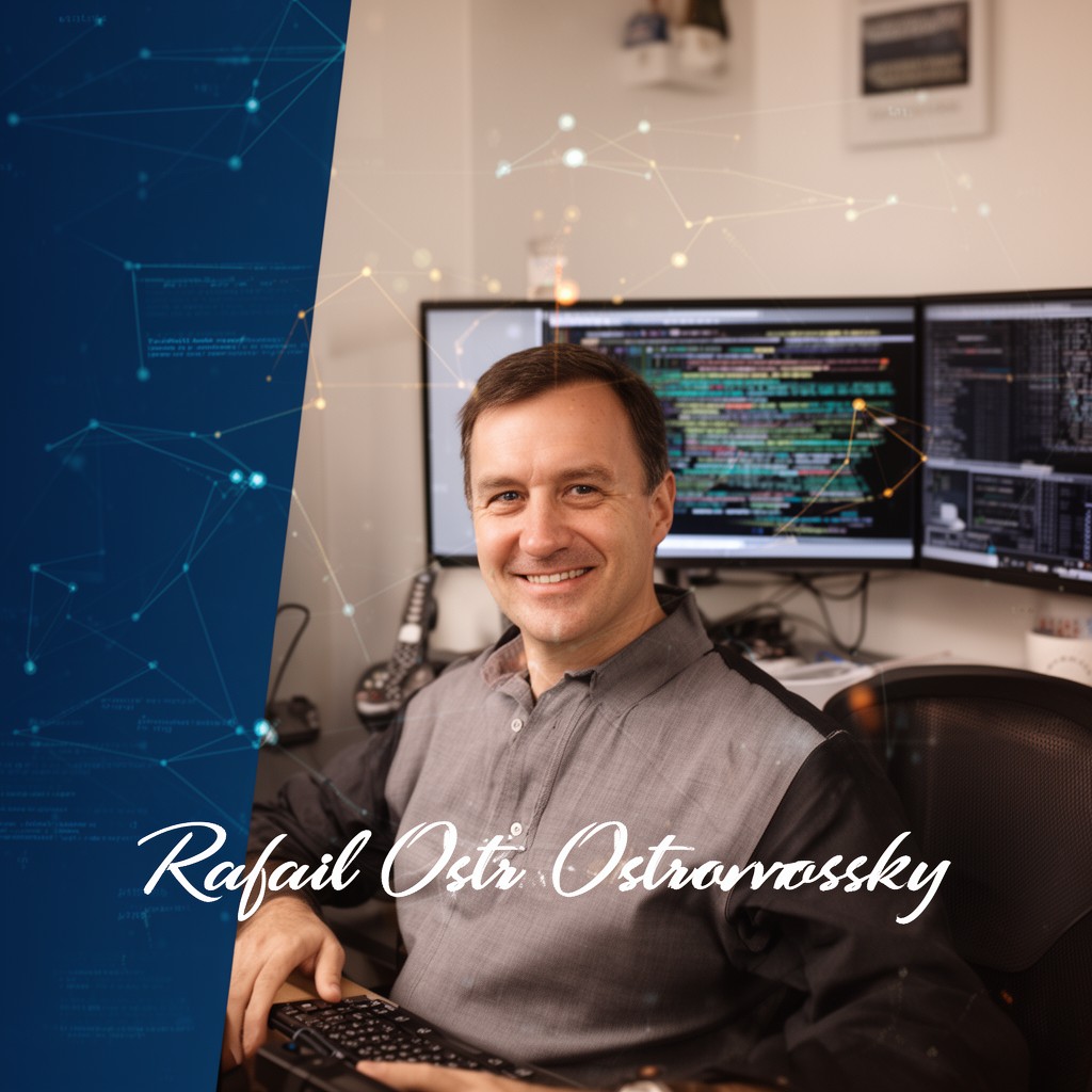 AI-generated illustration of Rafail Ostrovsky