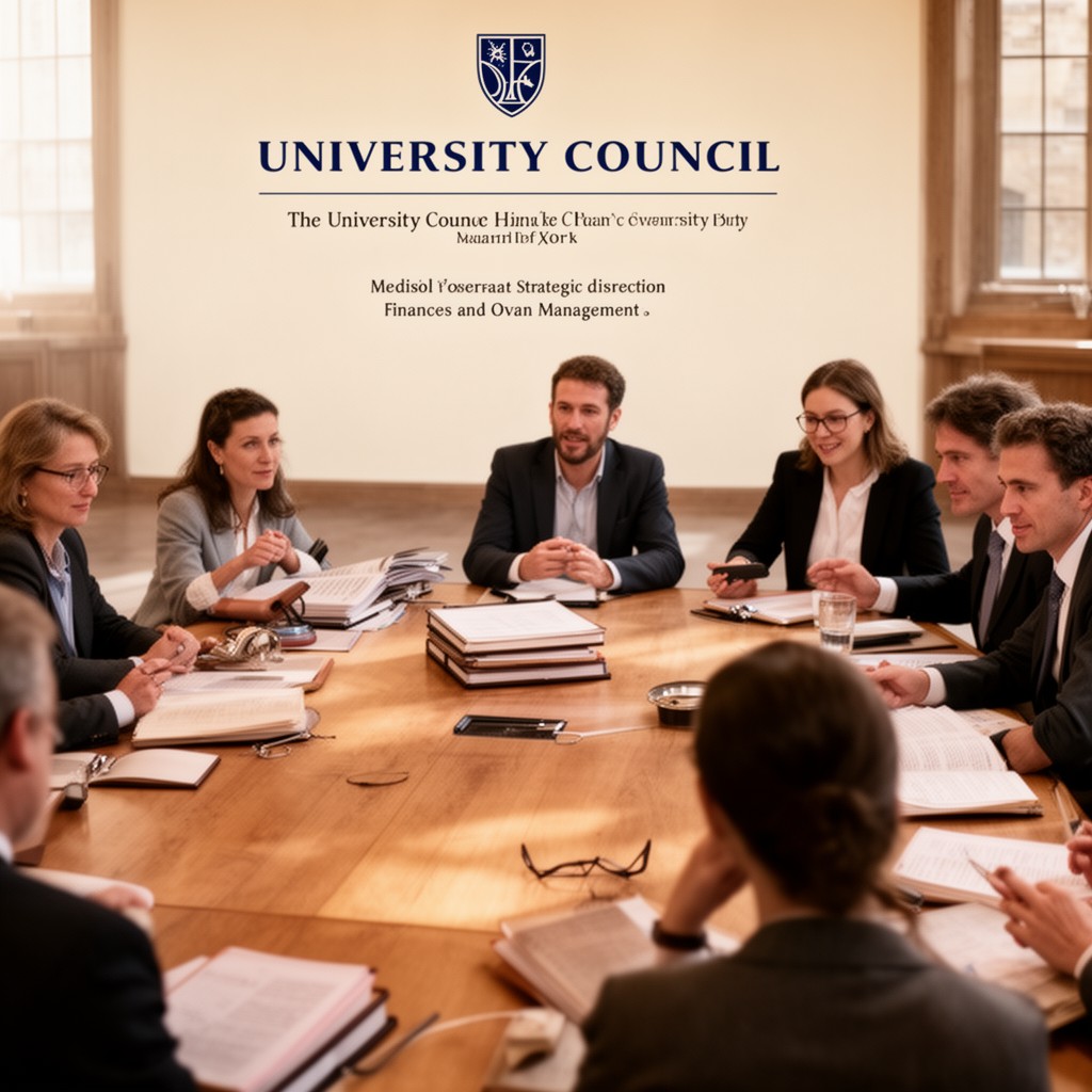 AI-generated illustration of University Council