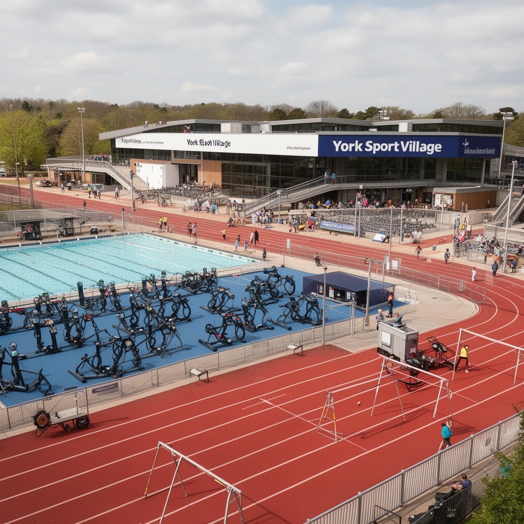 AI-generated illustration of York Sport Village
