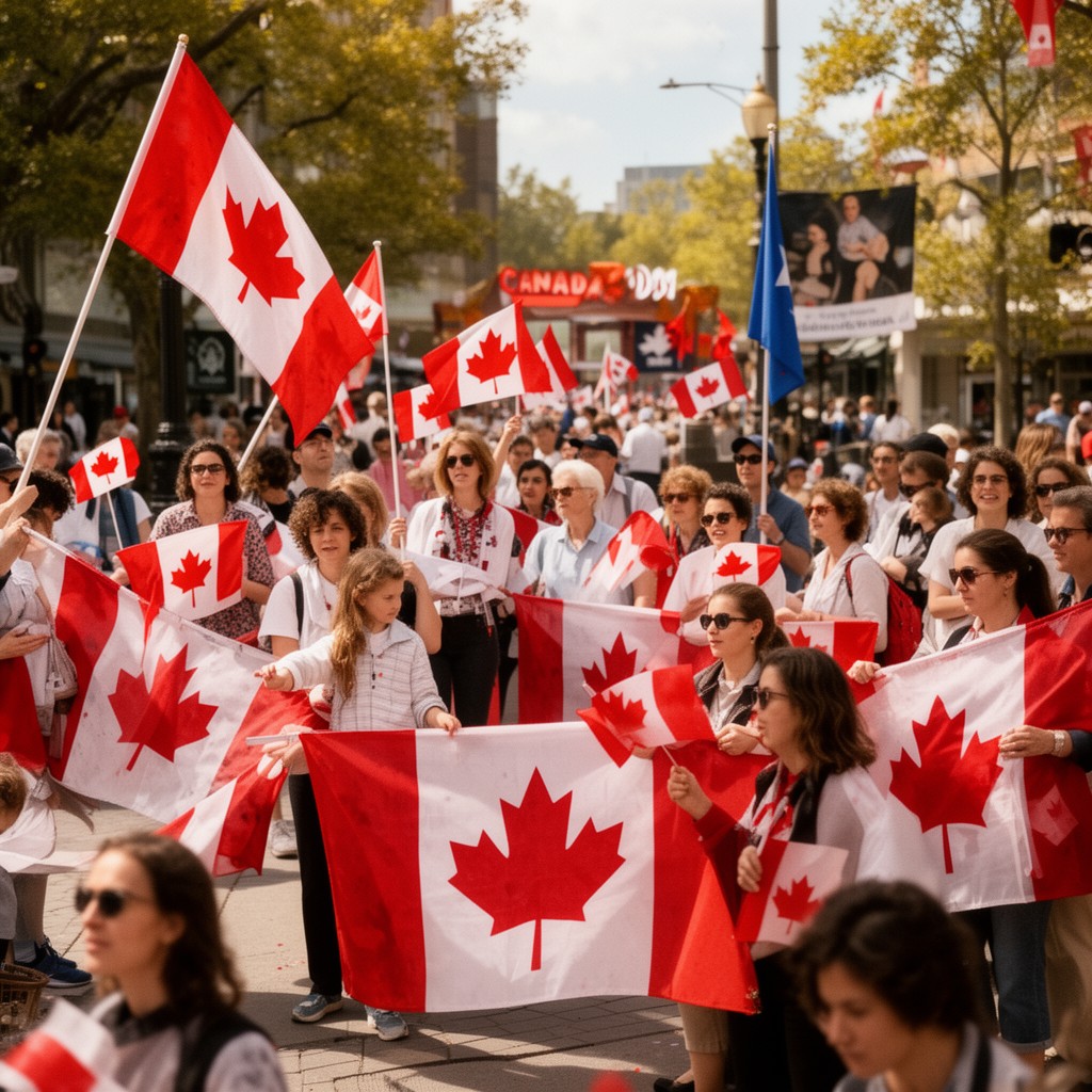 AI-generated illustration of Canada Day