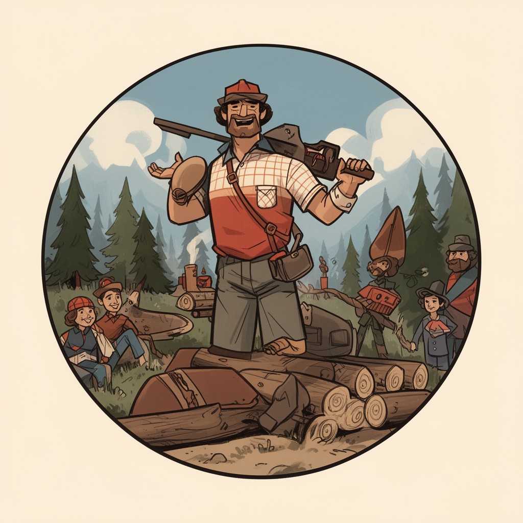 AI-generated illustration of Johnny Canuck