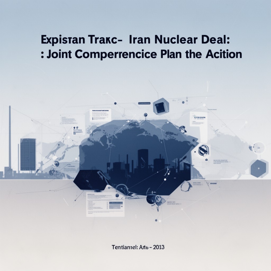 AI-generated illustration of Iran nuclear deal (Joint Comprehensive Plan of Action)