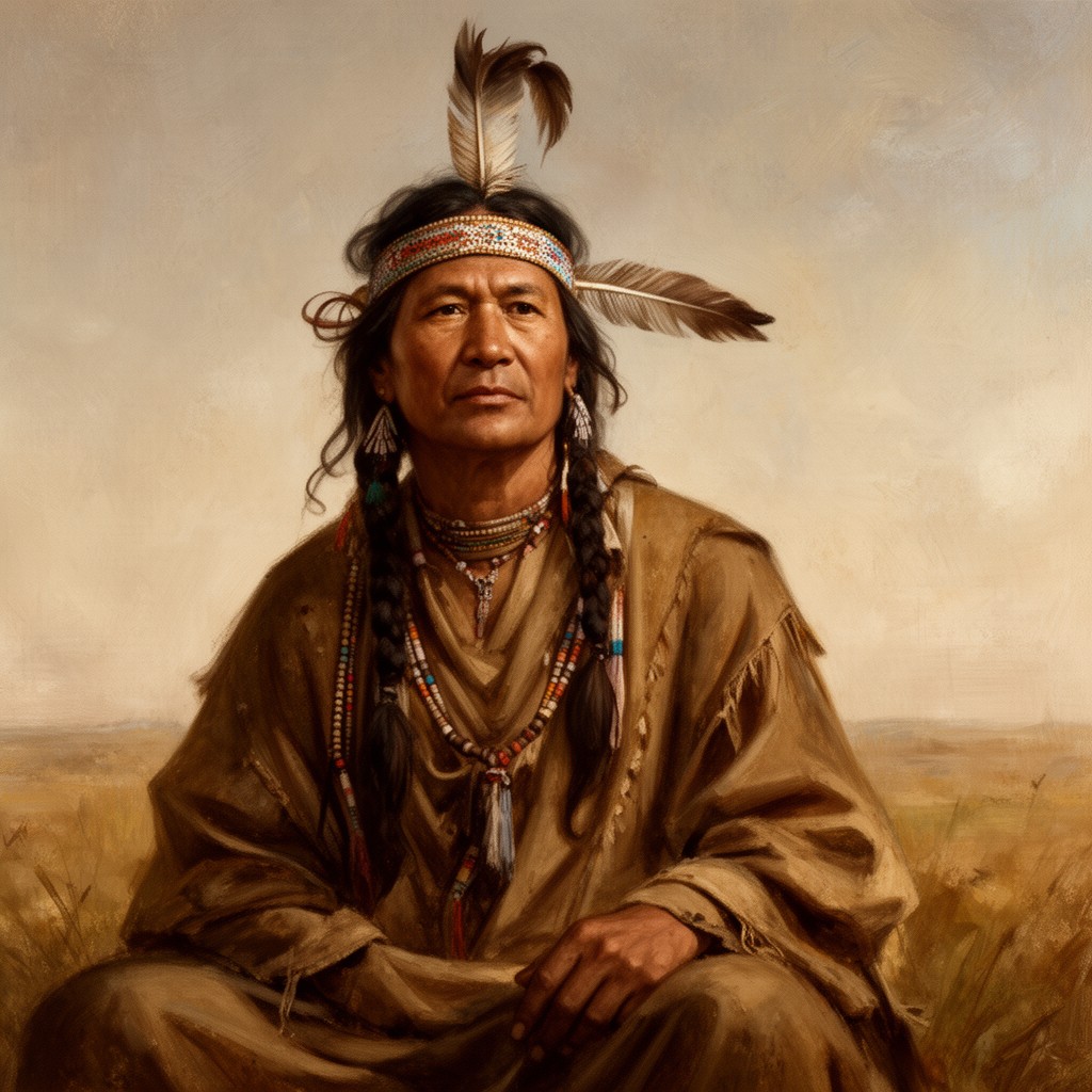 AI-generated illustration of Sitting Bull