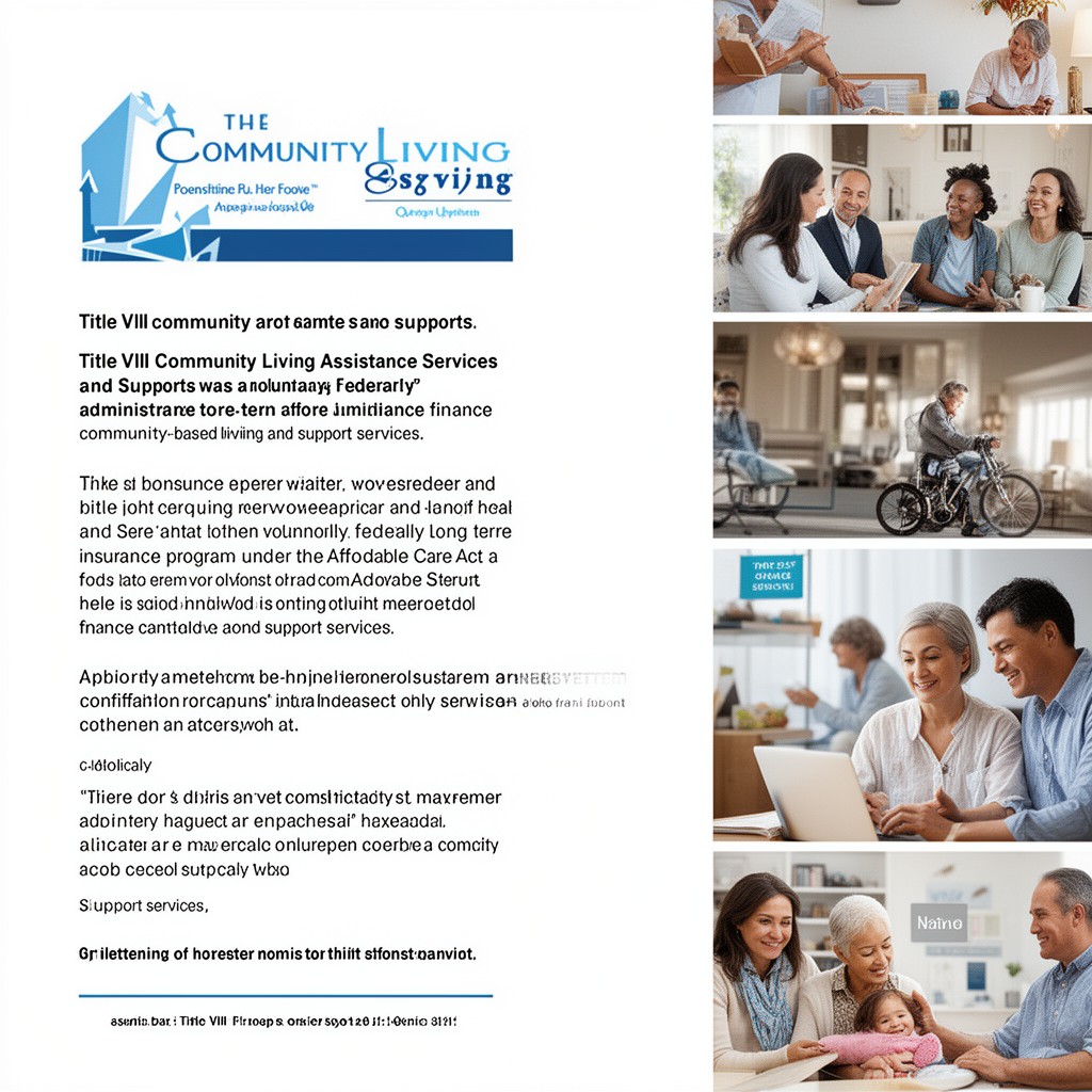AI-generated illustration of Title VIII Community Living Assistance Services and Supports