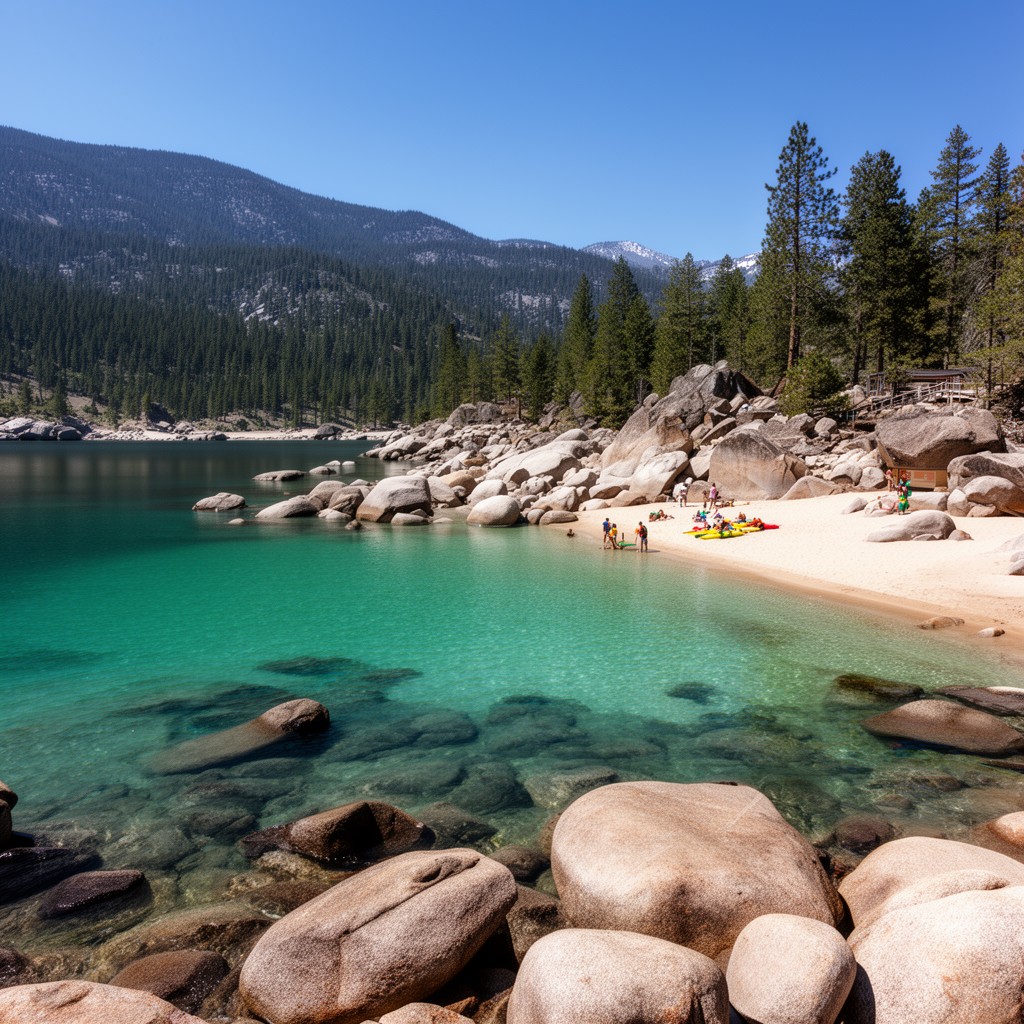 AI-generated illustration of Sand Harbor
