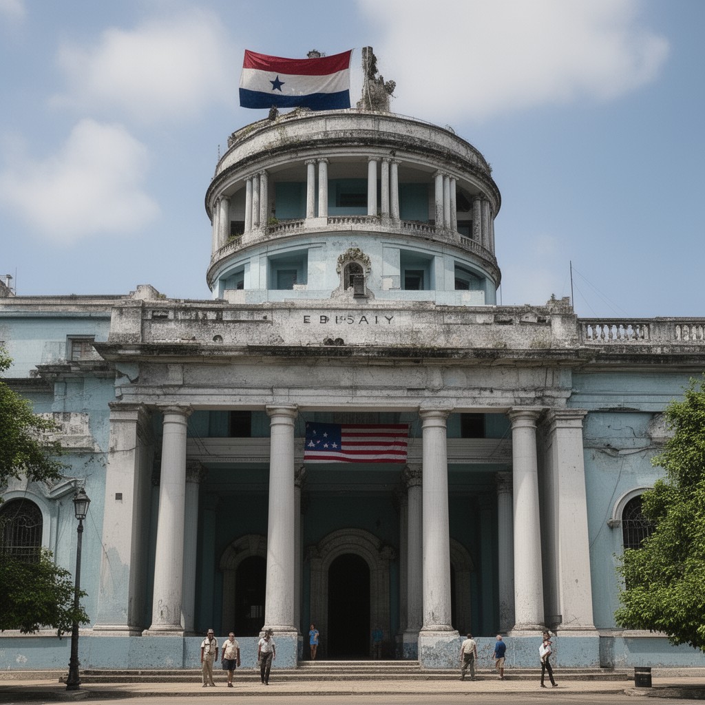 AI-generated illustration of Embassy of the United States in Havana