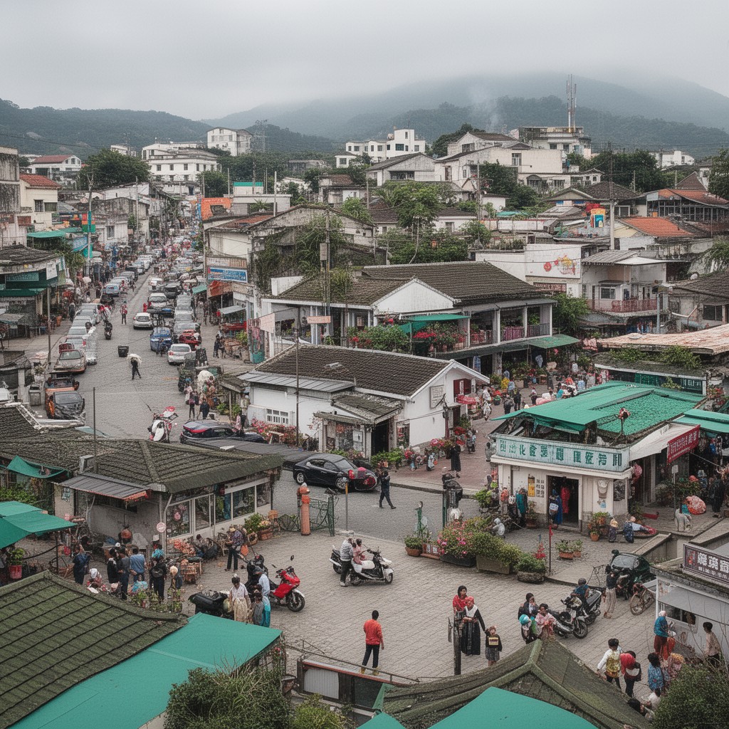 AI-generated illustration of Overseas Chinese communities