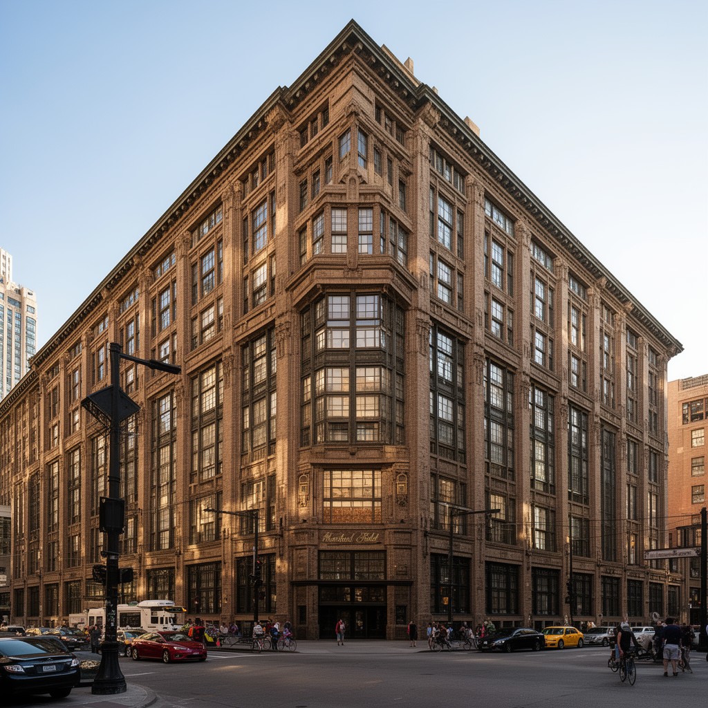 AI-generated illustration of Marshall Field Wholesale Store, Chicago