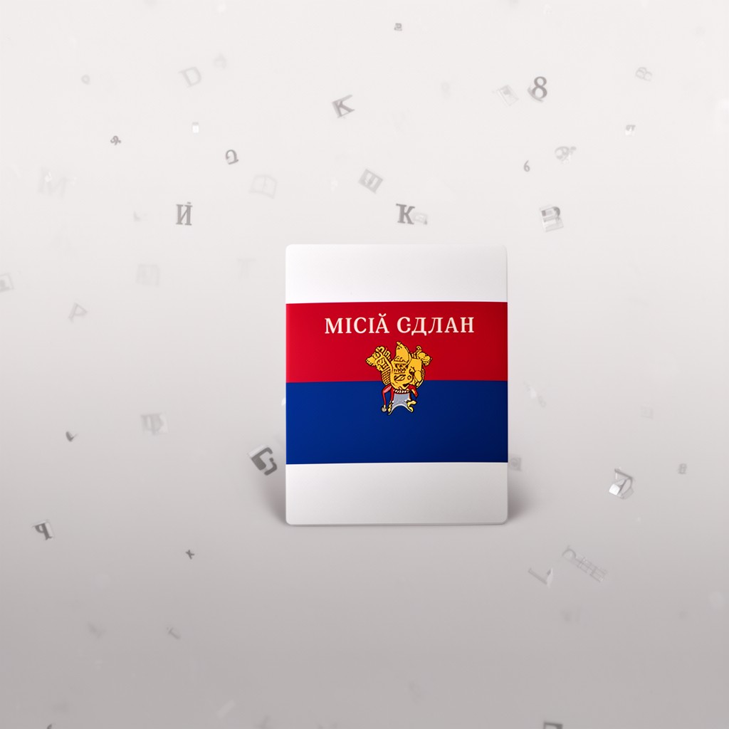 AI-generated illustration of Serbian language