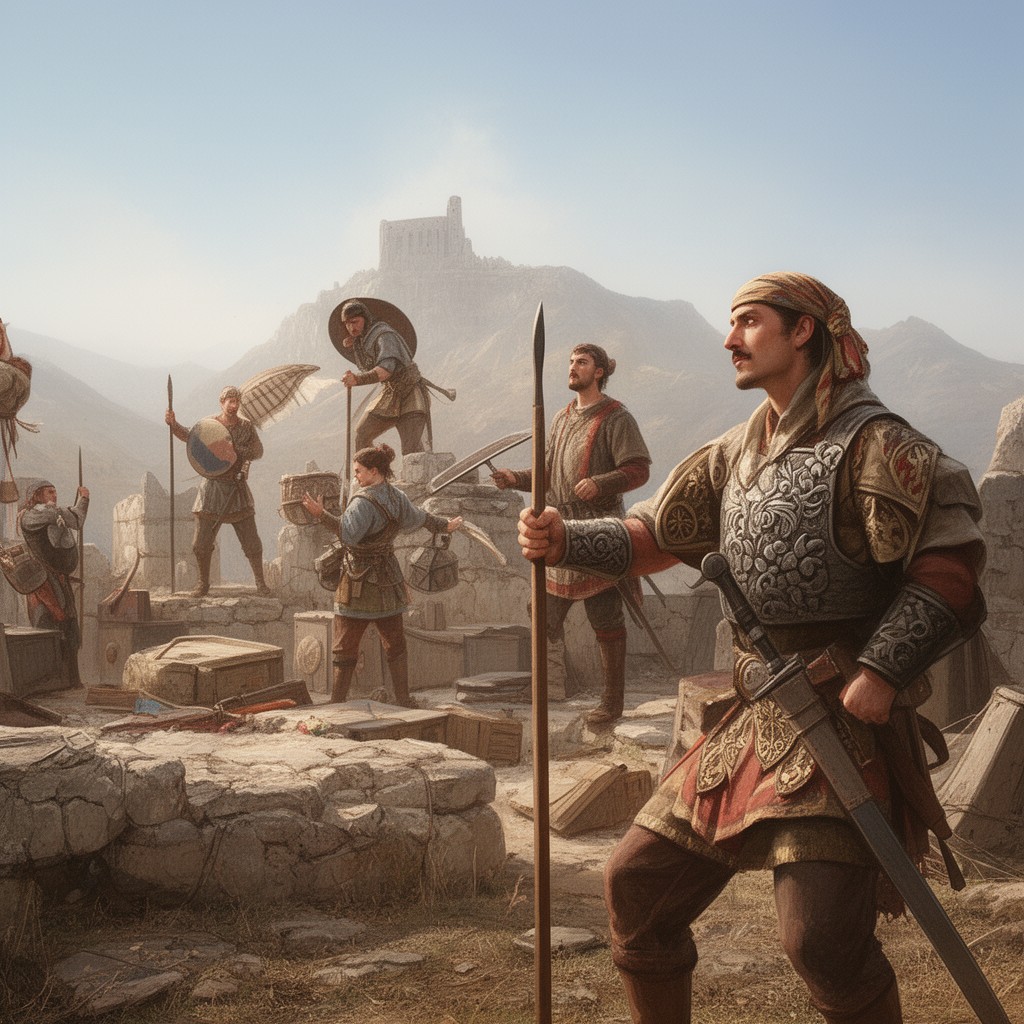 AI-generated illustration of Macedonians